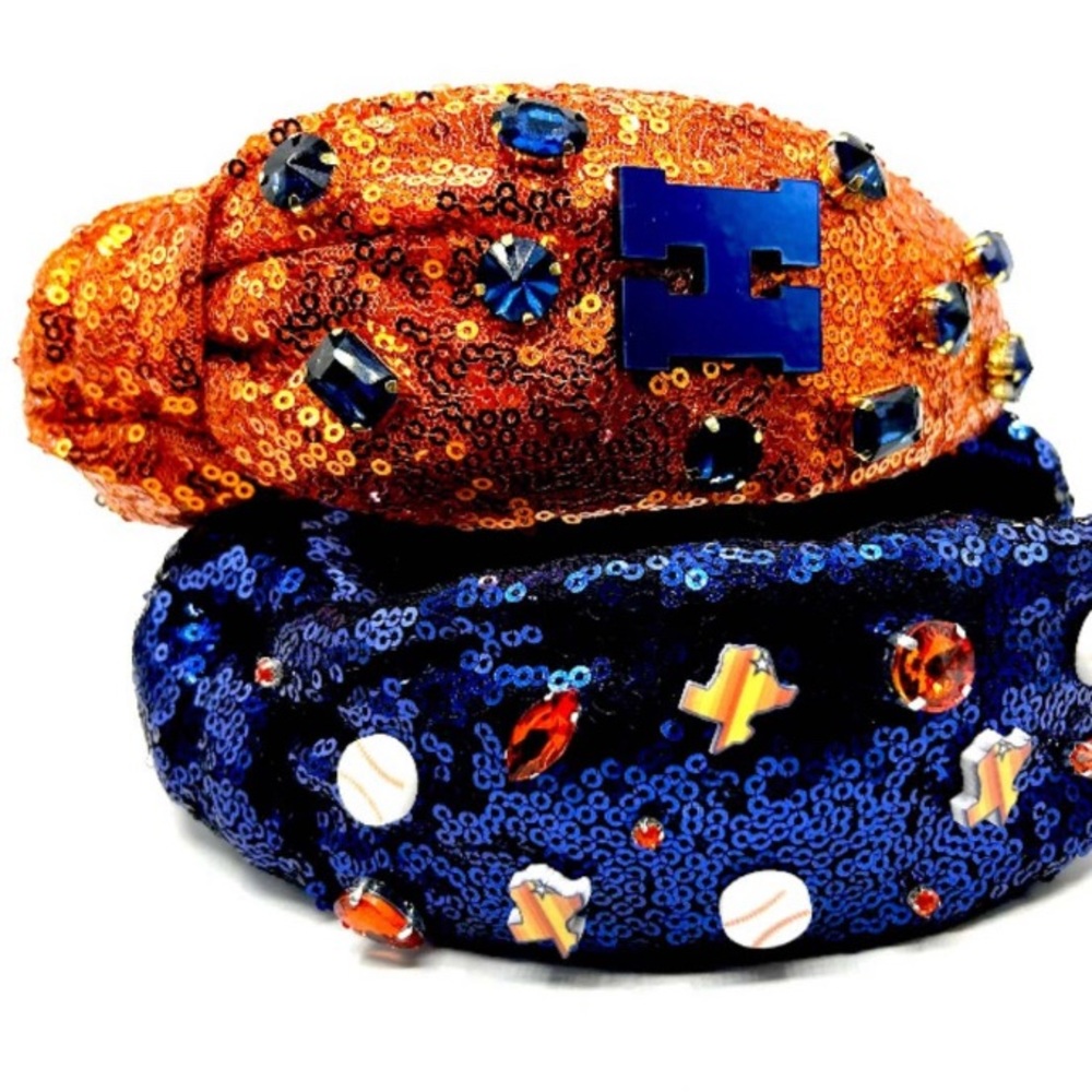 Custom Order Houston Astros Sequin Headband